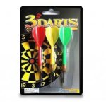 Set De 3 Dardos Deportivos Amarillo Rojo Y Verde
