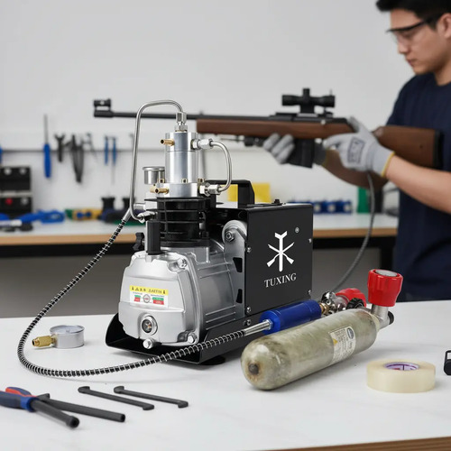 D_770795-MLU101193417366_122025-O.jpg Compresor Aire Para Rifle Pcp Chumbera 4500psi 300bar - Imagen 1