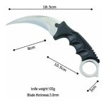 Cuchillo Karambit Hibben Claw 2 Con Vaina En Polimero - Imagen 4