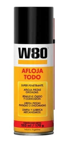 D_783809-MLU31246054385_062019-O.jpg Lubricante Multiuso W80 Afloja Todo 252ml - Imagen 1