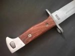 Cuchillo Bayoneta Ak47 Caza Estocada Vaina De Cuero - Imagen 2