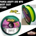 Bobina Tanza Nylon Monofilamento Araty 0.45 Mm Amarillo Fluo - Imagen 2