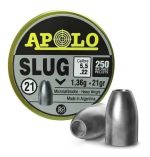 Chumbos Apolo Slug 5.5mm X 250 Uni Precisión Y Potencia