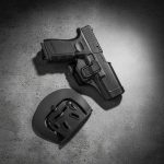 Canana Exterior Glock 17 19 23 34 35 Polimero Negro Rigido - Imagen 2