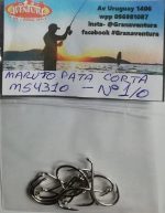 Anzuelo Maruto Pata Corta 1/0 Rio Costa Brotola Corvina - Imagen 2