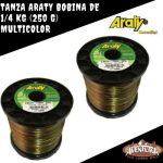 Bobina Tanza Nylon Monofilamento Araty 0.55 Mm Multicolor - Imagen 2