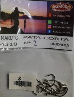 Anzuelo Maruto Pata Corta N°2 Rio Costa Brotola Corvina - Imagen 2