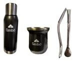 Combo Mate Termo Y Bombilla Timbo 1 Litro Acero Inox Termico - Imagen 5