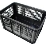 Canasto Negro Plastico Cosechero 50x33x28 Cm
