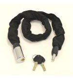 Tranca Con Llave Moto O Bici Cadena Forrada Extra Resistente - Imagen 4