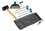 Kit Equipo Para Carpas Coleman Estacas, Martillo De Goma