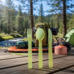 Set Cubiertos Resistentes X3 Camping Acrílico Alto Impacto - Imagen 3