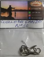 Anzuelo Cuello De Ganzo Paleta Pesca Pejerrey N16 10 Uni. - Imagen 2