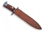 Cuchillo Bayoneta Ak47 Caza Estocada Vaina De Cuero - Imagen 2