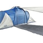 Carpa 9 Personas 3 Dormitorios Con Doble Techo Living Bolso Azul/blanco