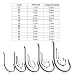 Anzuelos Marine Sports Super Maruseigo N°22 Negro X25 Piezas Pesca - Imagen 7