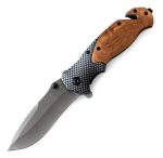 Navaja Plegable Cuchillo Táctico Y Clásico Madera 3 Modelos
