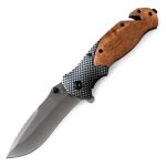 Navaja Plegable Cuchillo Táctico Y Clásico Madera 3 Modelos
