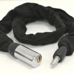 Tranca Con Llave Moto O Bici Cadena Forrada Extra Resistente - Imagen 2