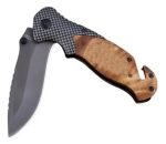 Navaja Plegable Cuchillo Táctico Y Clásico Madera 3 Modelos - Imagen 6