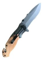 Navaja Plegable Cuchillo Táctico Y Clásico Madera 3 Modelos - Imagen 4