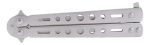Navaja Mariposa Táctica Metal Drop Filo Liso Entrenamiento - Imagen 3