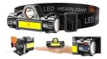 Linterna Led Minero Cabeza Recargable Usb Imán Gran Aventura