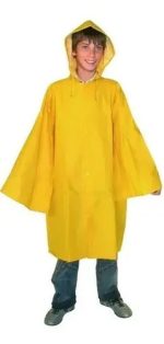 Capa Lluvia Con Mangas Nylon Pvc Para Niños Impermeable - Imagen 5