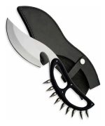 Cuchillo Degollador Con Puño De Pinchos Caza Defensa Persona - Imagen 2
