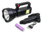 Foco Linterna Con Tripode Recargable Luz Led Caza Camping - Imagen 8