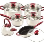 Juego De Batería 12 Piezas Cocina De Acero Inoxidable