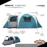 Carpa Ntk Arizona 9/10 Personas Impermeable 2500mm C - Imagen 2