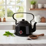 Pava Sue 14 Esmaltada Clasica 1 Litro Mate Cocina Negro