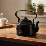 Pava Sue 14 Esmaltada Clasica 1 Litro Mate Cocina Negro - Imagen 5