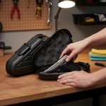 Caja Rigida Plano Para Armas Cortas Gran Aventura Zurdo/diestro Negro - Imagen 3