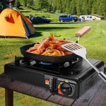 Anafe Portatil Con Valija Mas 2 Gas Butano Camping Viaje - Imagen 4