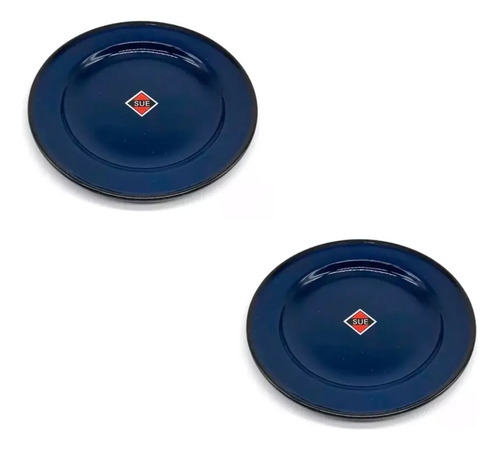 D_913726-MLU71299977137_082023-O.jpg 2 Platos Hondo 22cm Sue Esmaltado Promo Camping - Imagen 1