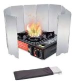 Cortina Protectora Viento En Aluminio Para Anafe Cocinilla - Imagen 2