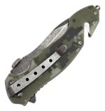 Navaja Tactica Española Trento Rescue Camo Camping Pesca - Imagen 2