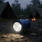 Farol Recargable Para Camping, Color Bronce