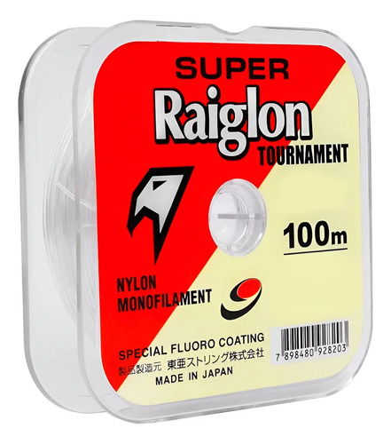 D_899469-MLU94079410803_102025-O.jpg Tanza Nylon Monofilamento Super Raiglon 0.405 Mm Gris Claro - Imagen 1