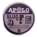 Chumbo Apolo Slug 9,35mm X100 Unidades 75grain Gran Aventura