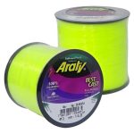 Bobina Tanza Nylon Monofilamento Araty 0.60 Mm Amarillo Fluo