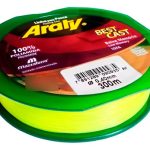Tanza Nylon Monofilamento Araty 0.30mm Amarillo Fluo