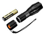 Kit Linterna Led Recargable Para Rifle Con Zoom Con Caja