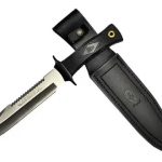 Muela -cuchillo Mirage 20 Táctico Filo Liso/serrucho Negro