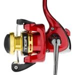 Reel Frontal Marine Sports Micro Tiga 400 Pesca Liviana Rojo